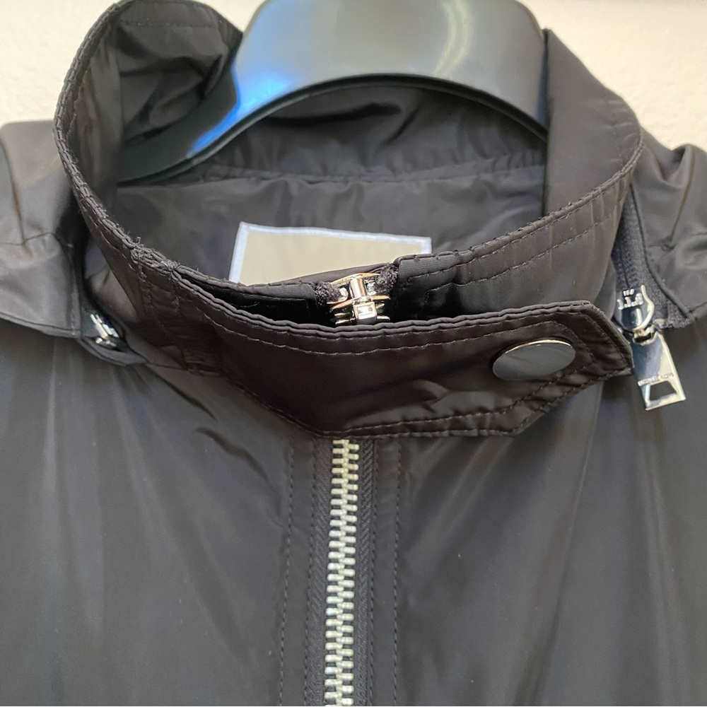 MICHAEL Michael Kors Black Hooded Rain Jacket - Picture 4 of 16